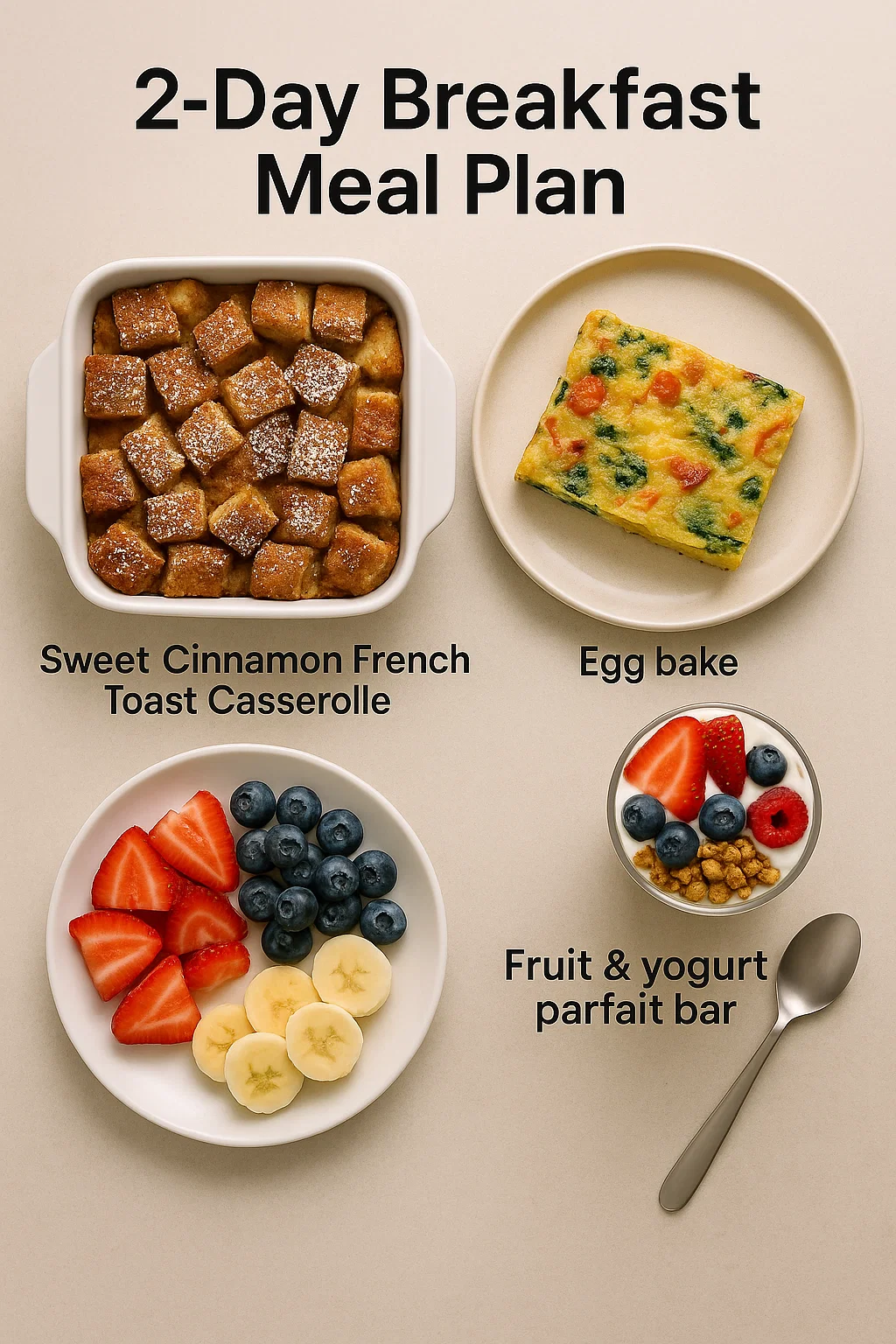 2-day Breakfast Meal Plan 2-day Breakfast Meal Plan