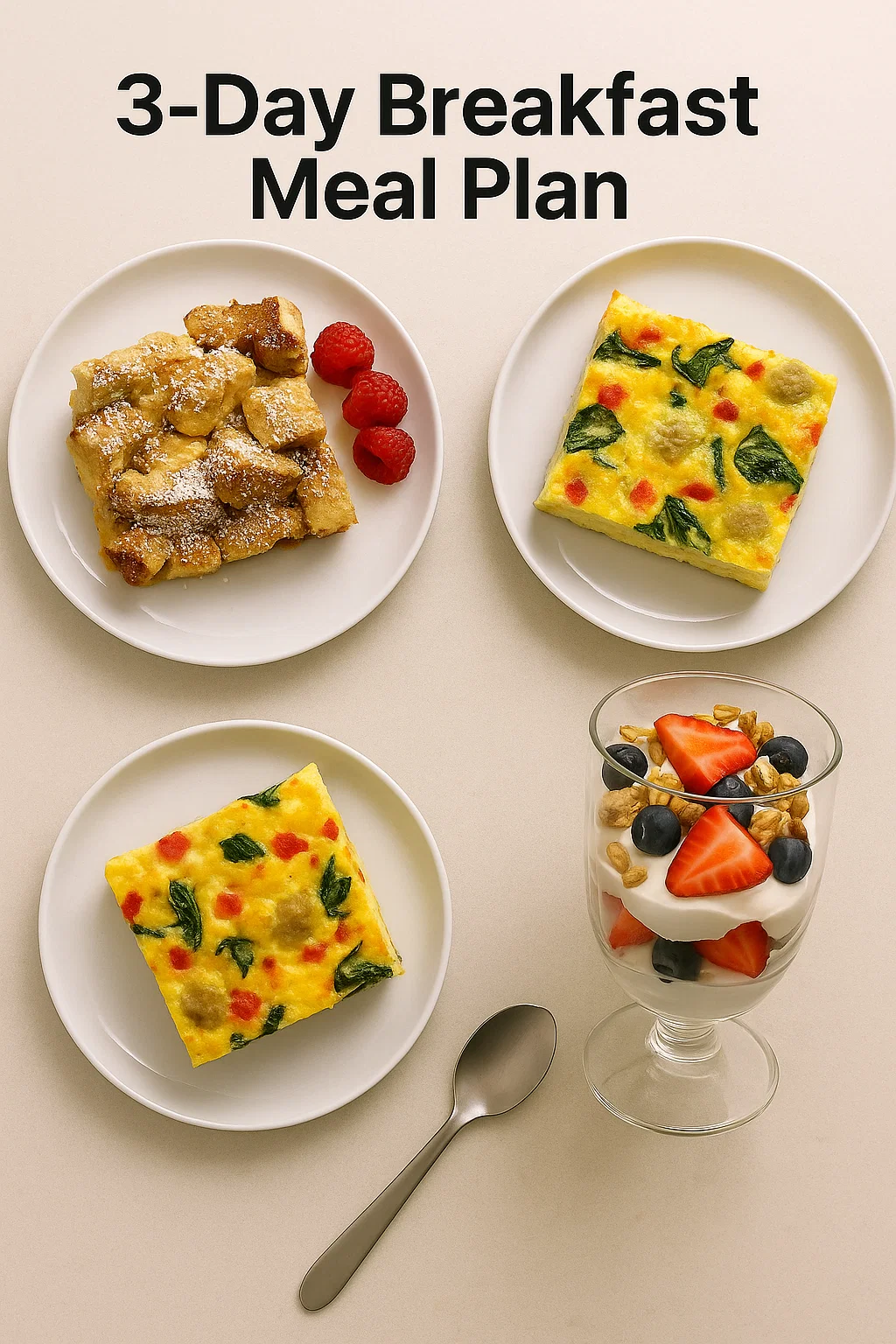 3-Day Breakfast Meal Plan 3-Day Breakfast Meal Plan