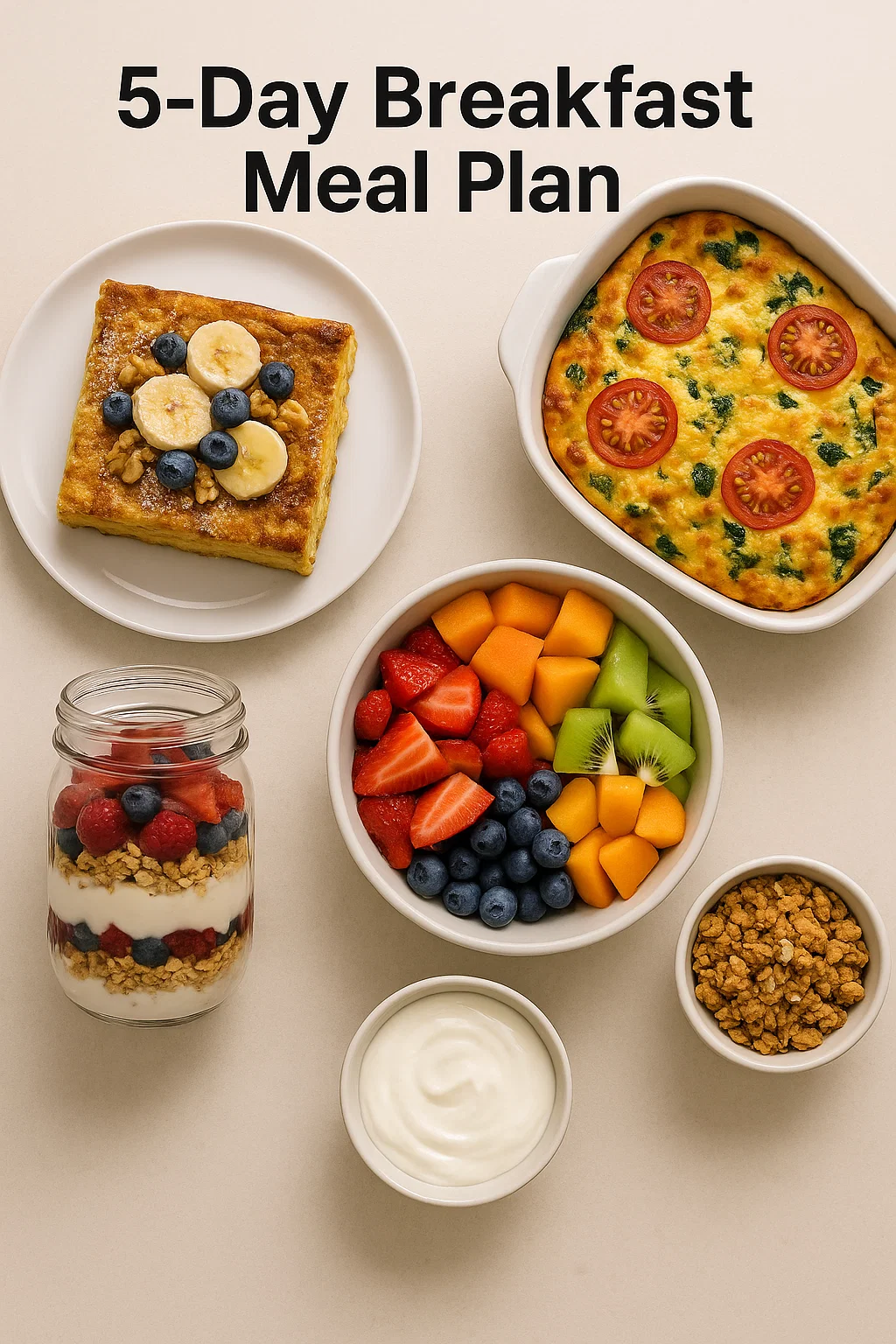 5-Day Breakfast Meal Plan 5-Day Breakfast Meal Plan