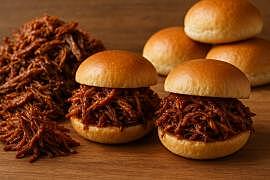 BBQ Pulled Pork with Rolls or As Sliders