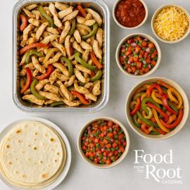 Chicken or Steak Fajitas with Fixings - Lunch Chicken or Steak Fajitas with Fixings - Lunch