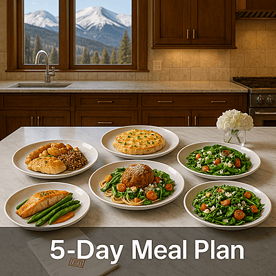 5-Day Chef-Prepared Meal Plan + Welcome Charcuterie Experience