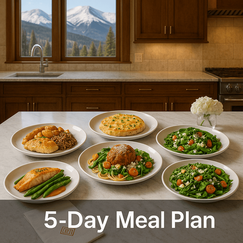 5-Day Chef-Prepared Meal Plan + Welcome Charcuterie Experience 5-Day Chef-Prepared Meal Plan + Welcome Charcuterie Experience
