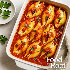 Stuffed Shells with Sauce - Dinner